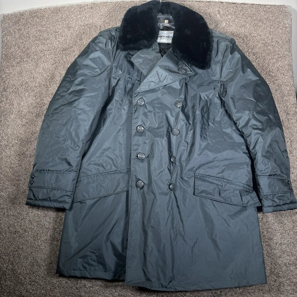 Vintage Blauer‎ Nylolite Jacket Security Police Guardsman 44L Green Gray
